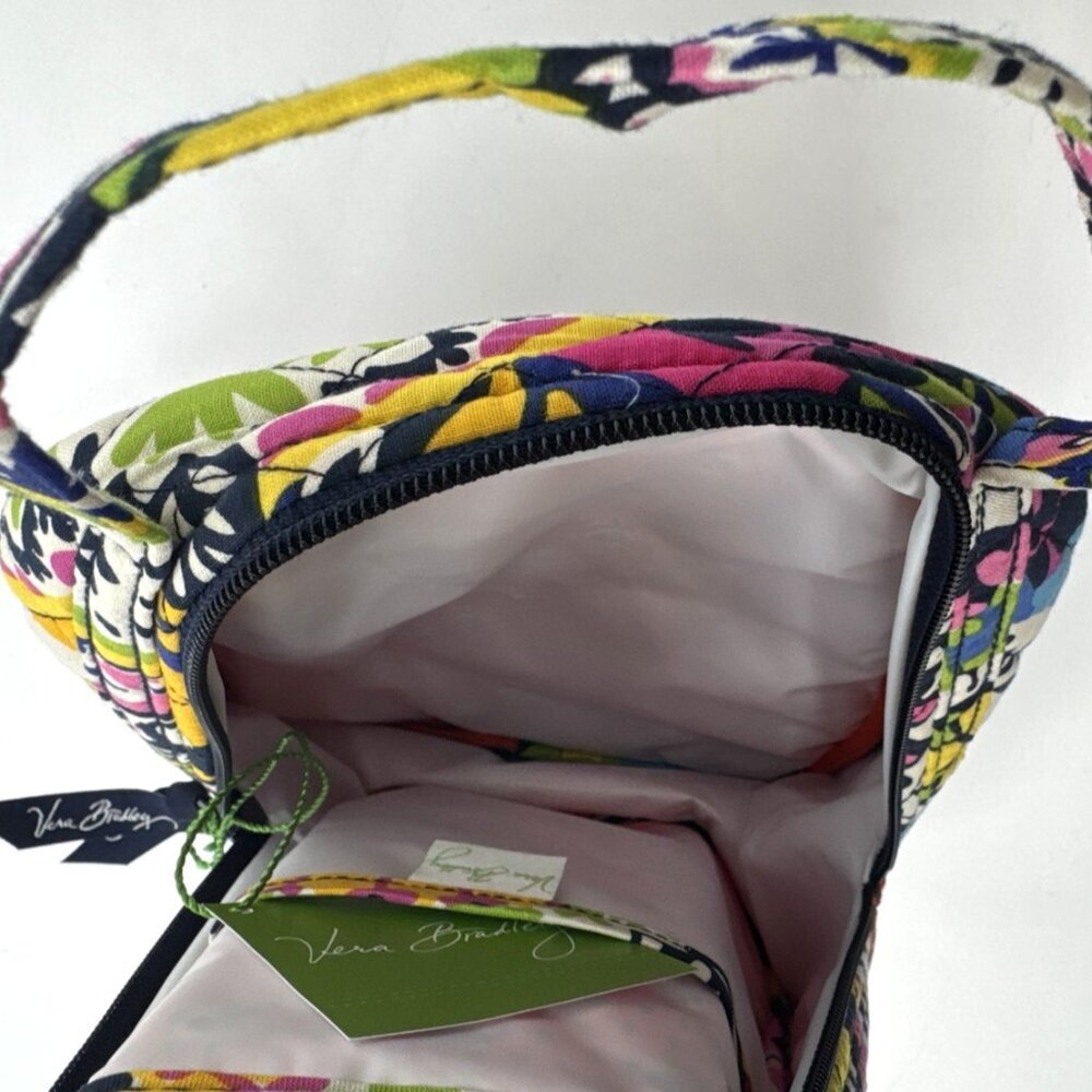 Vera Bradley Lunch Bunch Bag Insulated Lunchbox Snack Pockets Rio Colorful NEW - Picture 4 of 11